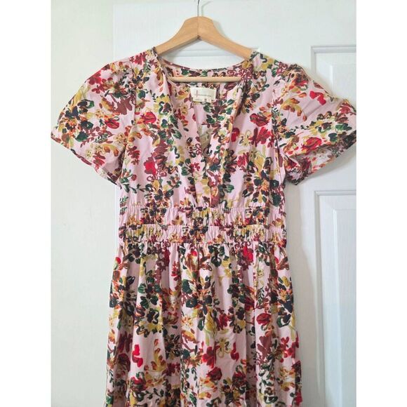 Anthropologie Maeve The Somerset Maxi Dress In Pink Floral S - Picture 3 of 11